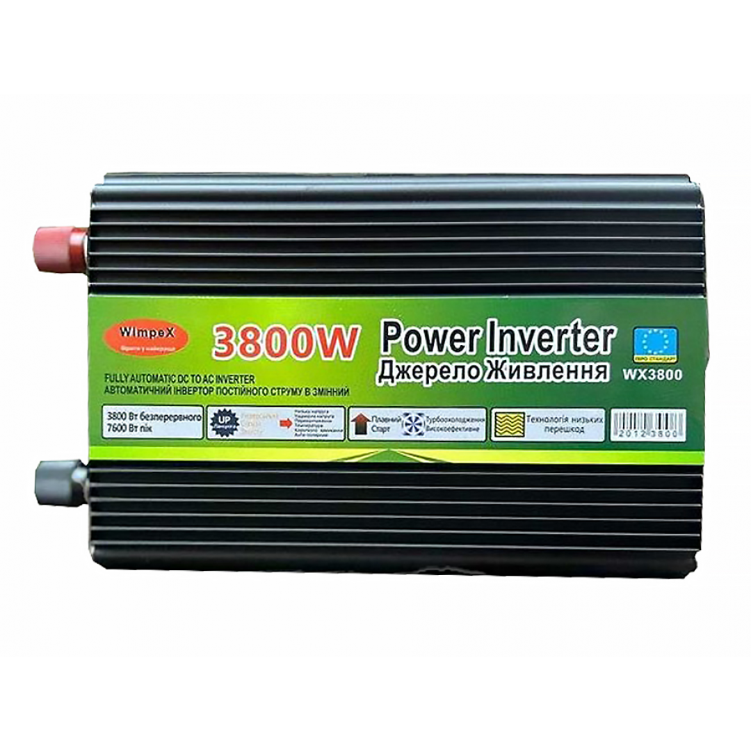Инвертор 3800W WX3800, 24В DC - 220В AC Инвертор 3800W WX3800, 24В DC - 220В AC