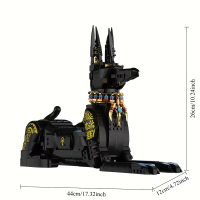 3D-конструктор «Египетский пёс Фараона» с подвижными частями, 1208 деталей (7066) 3D-конструктор «Египетский пёс Фараона» с подвижными частями, 1208 деталей (7066)