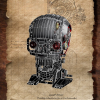 Конструктор механический «Череп» с подсветкой (13089) Конструктор механический «Череп» с подсветкой (13089)