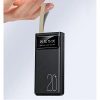 Внешний аккумулятор 20000 мАч, фонарик, 2USB (20549)