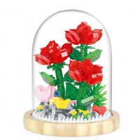 Конструктор «Весенние розы под колбой» 684 детали 1170-Р