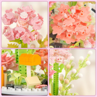 Конструктор «Гвоздики под колбой» 1288-P, 574 детали