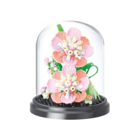 Конструктор «Розовые цветы под колбой» 2332-P, 226 деталей