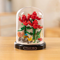 Конструктор «Весенние розы под колбой» 2370-P, 684 детали