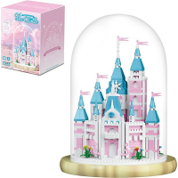 Конструктор «Розовый замок под куполом» 2199-P, 1743 детали