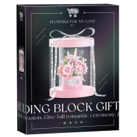 Подарочный набор «Розовый букет под прозрачным куполом» 2363-P