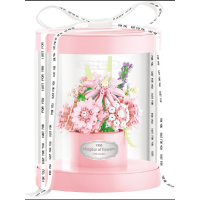 Подарочный набор «Розовый букет под прозрачным куполом» 2363-P