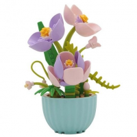 Конструктор «Фиолетовые крокусы» 2387-P, 145 деталей