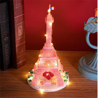 Конструктор «Эйфелева башня», 1314 деталей, с подсветкой (1025-P)