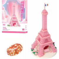 Конструктор «Эйфелева башня», 1314 деталей, с подсветкой (1025-P)