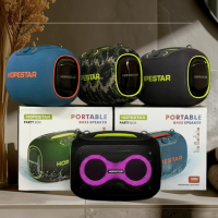 Портативная Bluetooth-колонка Hopestar PartyBox, 120 Вт, RGB, IPX6, Power Bank, караоке