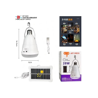 Лампа светодиодная Bailong для кемпинга 28Вт Solar AP-3631