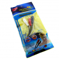 Шнур AUX 3,5 мм – 2 RCA (2R) 1,5 м 3015 Шнур AUX 3,5 мм – 2 RCA (2R) 1,5 м 3015