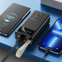 Внешний аккумулятор V1103, 30000 мА·ч, фонарик, дисплей Внешний аккумулятор V1103, 30000 мА·ч, фонарик, дисплей