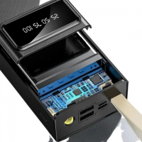 Внешний аккумулятор V1103, 30000 мА·ч, фонарик, дисплей Внешний аккумулятор V1103, 30000 мА·ч, фонарик, дисплей