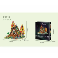 Конструктор «Деревянный домик», 2151 деталей, P3112