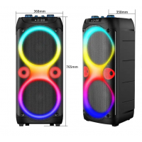 Беспроводная караоке-колонка SPS ZQS10213, 60 Вт, 2 микрофона Беспроводная караоке-колонка SPS ZQS10213, 60 Вт, 2 микрофона