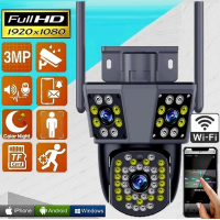 Уличная Wi-Fi камера видеонаблюдения IPC360, 3 Мп, поворотная, Black