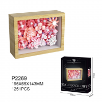 Фоторамка «Розовые цветы», 1251 деталь P2269