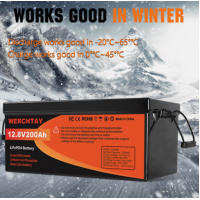 Аккумулятор LiFePO4 Werchtay, 12.8V, 200Ah, 2560Wh