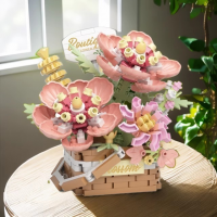 Конструктор цветочная корзина «Аромат мира», 455 деталей, P1086 Конструктор цветочная корзина «Аромат мира», 455 деталей, P1086