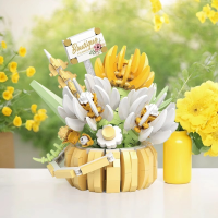 Конструктор цветочная корзина «Осенняя хризантема», 517 деталей, P1089