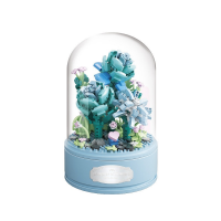 Конструктор «Голубые розы», под куполом, 522 детали, P1063