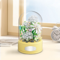 Конструктор «Белые одуванчики», под куполом, 660 деталей, P1065