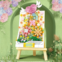 Конструктор «Цветочное панно», с мольбертом, 1224 детали, P1282