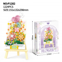 Конструктор «Цветочное панно», с мольбертом, 1224 детали, P1282