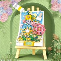Конструктор «Цветочное панно», с мольбертом, 1209 деталей, P1283