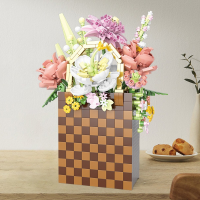 Конструктор «Весенняя корзина цветов», 1208 деталей, P1291