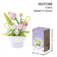 Конструктор «Розовые бутоны», 172 детали, P2388