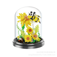 Конструктор «Хризантемы с пчёлами», под куполом, 253 детали, P2343