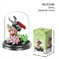 Конструктор «Жук-носорог», под колбой, 281 деталь, P2348