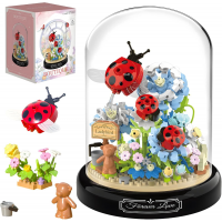 Конструктор «Божьи коровки на цветах», под куполом, 596 деталей, P2283