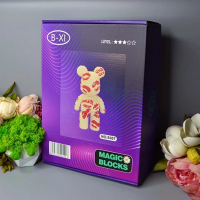 Конструктор Magic Blocks Bearbrick «Kisses», 45 см 9307