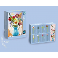 Конструктор «Букет в голубой вазе», 691 деталь, 109-7 