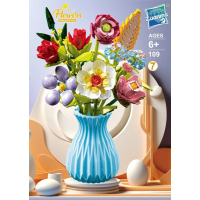 Конструктор «Букет в голубой вазе», 691 деталь, 109-7 