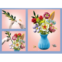 Конструктор «Букет в голубой вазе», 691 деталь, 109-7 