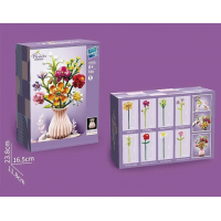 Конструктор «Букет в розовой вазе», 756 деталей, 109-1 