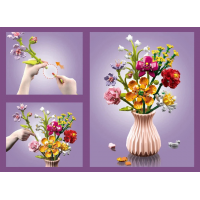 Конструктор «Букет в розовой вазе», 756 деталей, 109-1 