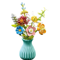 Конструктор «Букет в бирюзовой вазе», 737 деталей, 109-5 