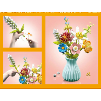 Конструктор «Букет в бирюзовой вазе», 737 деталей, 109-5 