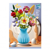 Конструктор «Букет в бирюзовой вазе», 792 детали, 109-3 