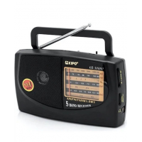 Радиоприемник Kipo KB-308 AC, 5 диапазонов, USB, SD