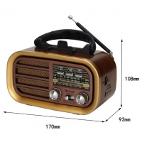 Радиоприемник Golon RX-BT638, FM/AM/SW, USB, Bluetooth