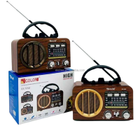 Радиоприемник Golon RX-966, Bluetooth, солнечная панель, аккумулятор 18650