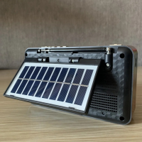 Радиоприемник Golon RX-BT168S, Bluetooth, USB/TF, солнечная панель, фонарь