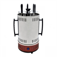 Электрошашлычница вертикальная Domotec BBQ MS‑7783, 1000 Вт, 6 шампуров, красная